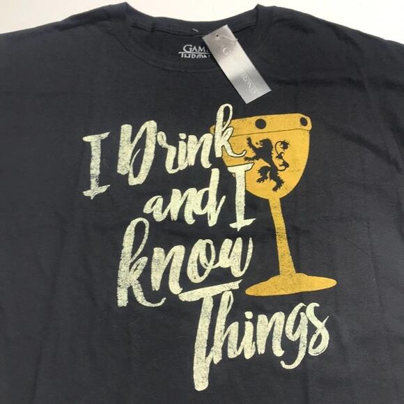 GAME OF THRONES Men’s XL Black S/S Tee Shirt - Picture 1 of 3